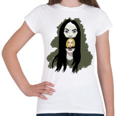 PRINTFASHION Two Face - Női póló - Fehér