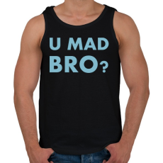 PRINTFASHION U mad bro? - Férfi atléta - Fekete