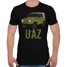 PRINTFASHION uaz - Férfi póló - Fekete férfi póló