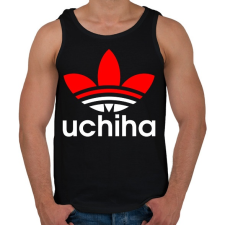 PRINTFASHION Uchiha (Adidas logo) - Férfi atléta - Fekete atléta, trikó