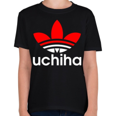 PRINTFASHION Uchiha (Adidas logo) - Gyerek póló - Fekete
