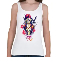 PRINTFASHION uchiha itachii - Női atléta - Fehér női trikó