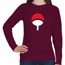 PRINTFASHION Uchiha jel - Női pulóver - Bordó női pulóver, kardigán
