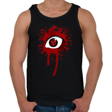 PRINTFASHION Uchiha mangekyou sharingan naruto - Férfi atléta - Fekete atléta, trikó