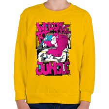 PRINTFASHION Üdv a dzsungelben  - Gyerek pulóver - Sárga gyerek pulóver, kardigán
