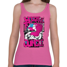 PRINTFASHION Üdv a dzsungelben  - Női atléta - Rózsaszín női trikó