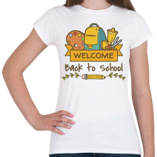 PRINTFASHION Üdv a suliban! - Női póló - Fehér női póló