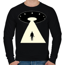 PRINTFASHION UFO - Férfi pulóver - Fekete férfi pulóver, kardigán