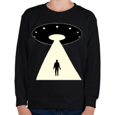 PRINTFASHION UFO - Gyerek pulóver - Fekete gyerek pulóver, kardigán