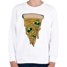 PRINTFASHION Ufó-szelet - Gyerek pulóver - Fehér