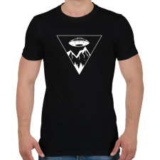 PRINTFASHION Ufo Triangle  - Férfi póló - Fekete férfi póló