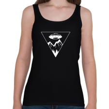 PRINTFASHION Ufo Triangle  - Női atléta - Fekete női trikó