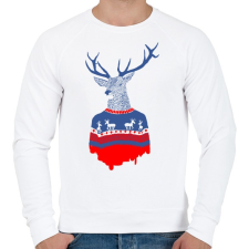 PRINTFASHION Ugly winter pulover - Férfi pulóver - Fehér férfi pulóver, kardigán