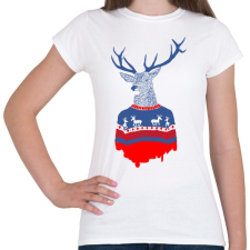 PRINTFASHION Ugly winter pulover - Női póló - Fehér női pulóver, kardigán