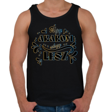PRINTFASHION Úgy akarom - Férfi atléta - Fekete