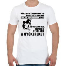 PRINTFASHION Úgy érzem magam mint a kisvakond - Férfi póló - Fehér férfi póló