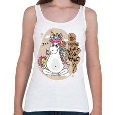 PRINTFASHION Ugyan kinek kell kávé? - Női atléta - Fehér női trikó