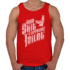 PRINTFASHION Ugyanaz a szar...  - Férfi atléta - Piros atléta, trikó