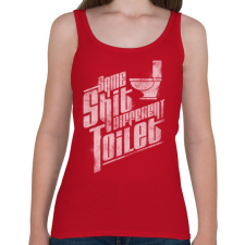 PRINTFASHION Ugyanaz a szar...  - Női atléta - Cseresznyepiros női trikó