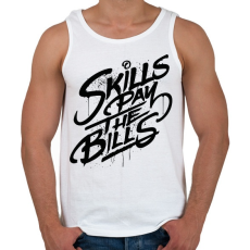 PRINTFASHION Ügyességi játék a számlákkal - Férfi atléta - Fehér