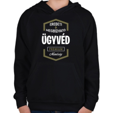 PRINTFASHION Ügyvéd prémium minőség - Gyerek kapucnis pulóver - Fekete gyerek pulóver, kardigán