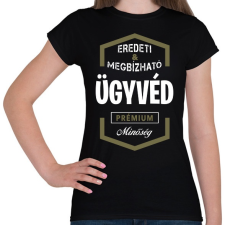 PRINTFASHION Ügyvéd prémium minőség - Női póló - Fekete női póló