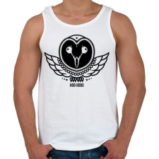 PRINTFASHION UHU - Férfi atléta - Fehér atléta, trikó