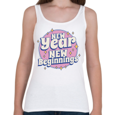PRINTFASHION Új év, új kezdet - Női atléta - Fehér