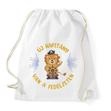 PRINTFASHION Új kapitány - Sportzsák, Tornazsák - Fehér tornazsák