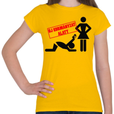 PRINTFASHION Új kormányzat alatt  - Női póló - Sárga női póló