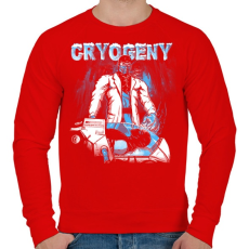 PRINTFASHION Új kriogén - Férfi pulóver - Piros