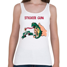 PRINTFASHION Új ragasztópiszotly  - Női atléta - Fehér