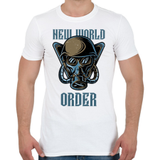 PRINTFASHION ÚJ VILÁGREND - Férfi póló - Fehér férfi póló