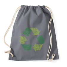 PRINTFASHION Újrahasznosítás - Sportzsák, Tornazsák - Grafitszürke tornazsák