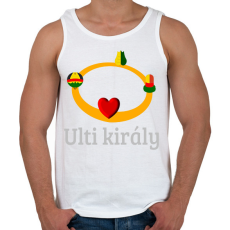 PRINTFASHION Ulti király - Férfi atléta - Fehér