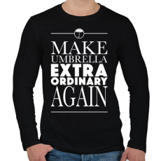 PRINTFASHION Umbrella Academy - Férfi hosszú ujjú póló - Fekete