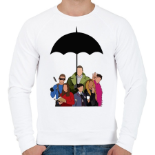PRINTFASHION Umbrella Academy - Férfi pulóver - Fehér férfi pulóver, kardigán