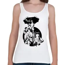 PRINTFASHION Umbrella Academy - Női atléta - Fehér női trikó