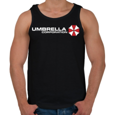 PRINTFASHION Umbrella corp - Férfi atléta - Fekete