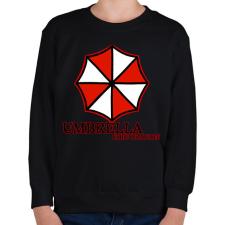 PRINTFASHION Umbrella corp  - Gyerek pulóver - Fekete gyerek pulóver, kardigán