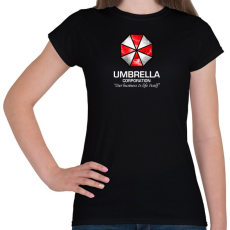 PRINTFASHION Umbrella Corp. - Női póló - Fekete
