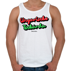 PRINTFASHION UNGARISCHE TSCHÁRDA ORIGINAL - Férfi atléta - Fehér