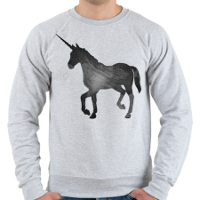 PRINTFASHION Unicorn - Férfi pulóver - Sport szürke férfi pulóver, kardigán