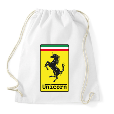 PRINTFASHION Unicorn - Ferrari - Sportzsák, Tornazsák - Fehér tornazsák