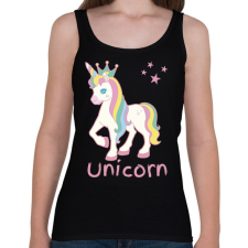 PRINTFASHION unicorn - Női atléta - Fekete női trikó