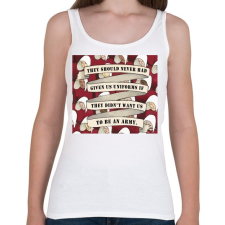 PRINTFASHION Uniform - Női atléta - Fehér női trikó