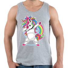 PRINTFASHION Unikornis dab táncos - Férfi atléta - Sport szürke atléta, trikó
