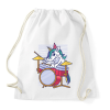 PRINTFASHION Unikornis dobos - Sportzsák, Tornazsák - Fehér