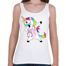 PRINTFASHION Unikornis doktor - Női atléta - Fehér