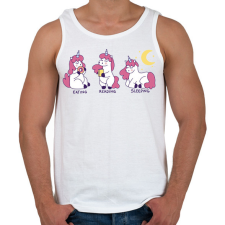 PRINTFASHION Unikornis élet - Férfi atléta - Fehér atléta, trikó